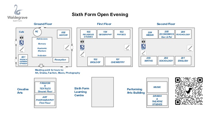 open evening sixth form map 2